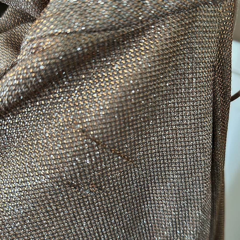 Elegant Gold Prom Dress - Picture 9 of 10